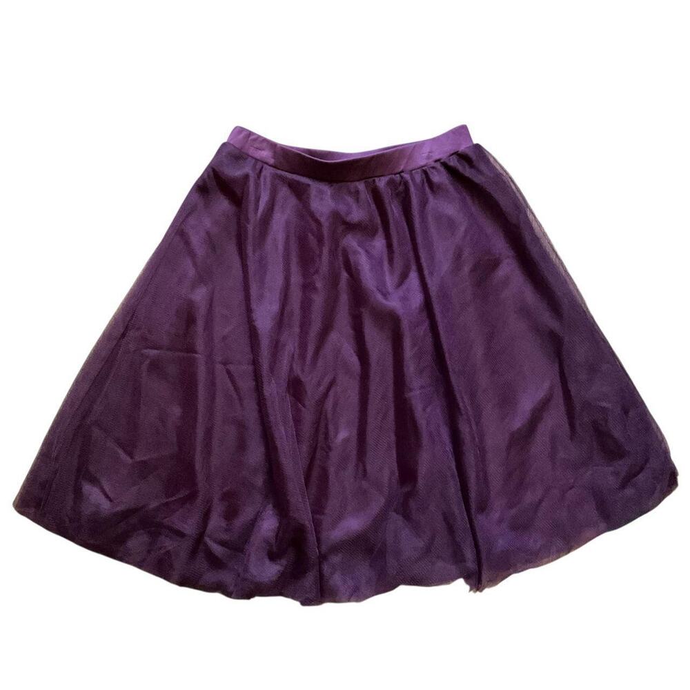 Charlotte Russe Purple Mesh Midi Skirt: Y2K, 2000s
